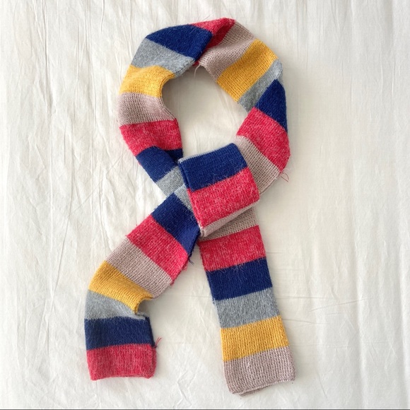 Handmade Woven Color Block Scarf - Picture 1 of 5